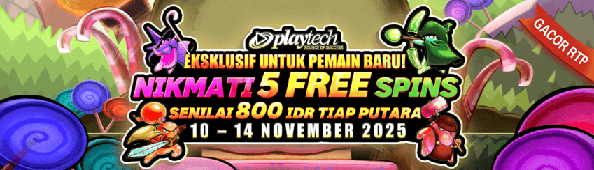 PLAYTECH - FREE SPIN PENDAFTARAN BARU PLAYTECH!