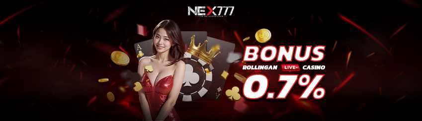 Bonus Rollingan Mingguan 0.7% Live Casino