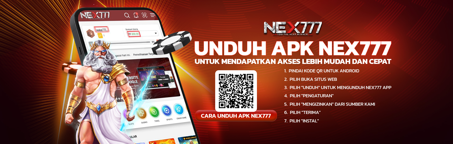 APK DOWNLOAD NEX777